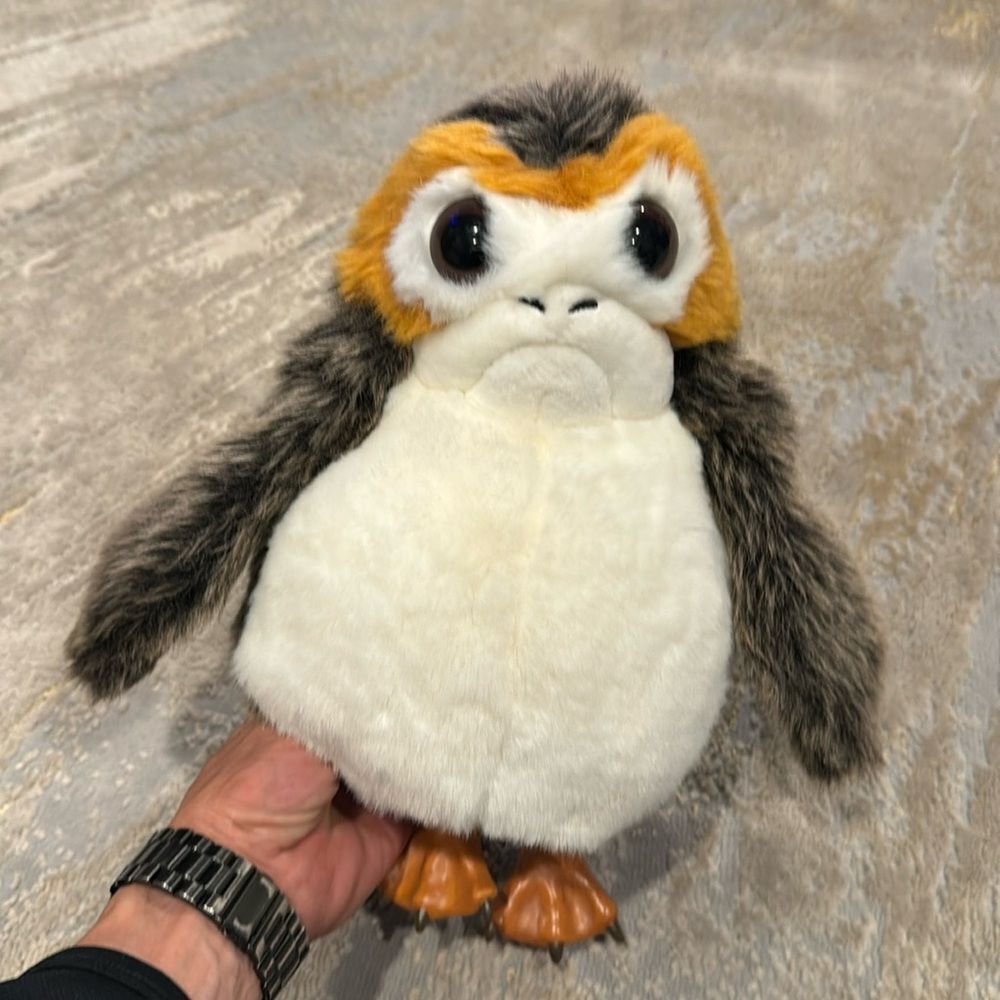 Adorable Star Wars Porg Puppet Plush Galaxy's Edge… Clean working